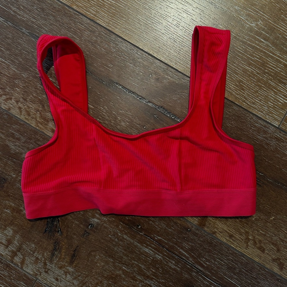 Frankies bikinis red bathing suit top
